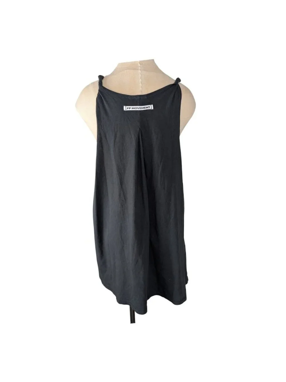 Free people black sleeveless slip-on dress women's size M